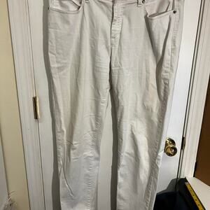 Eileen fisher white denim pants